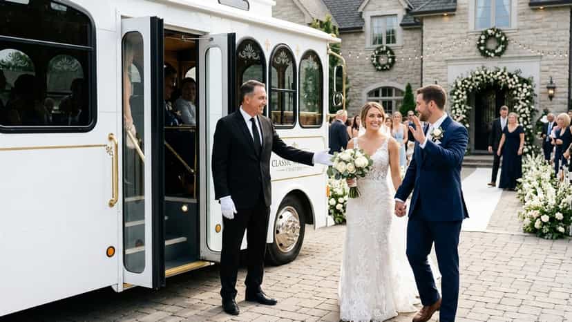 Shooboo Trolley & Shuttle Co providing Wedding Guest Shuttles Private Transportation Company services